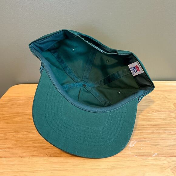 Vintage St. John's Searles 96 Catholic Church MN Green Trucker Snapback Hat - Picture 6 of 7